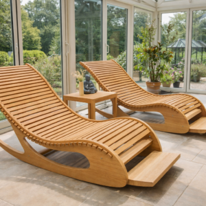 Bambus flexi  ET gyngestol med fodstøtte - udstillingsmodel (2 stk tilbage på lager)