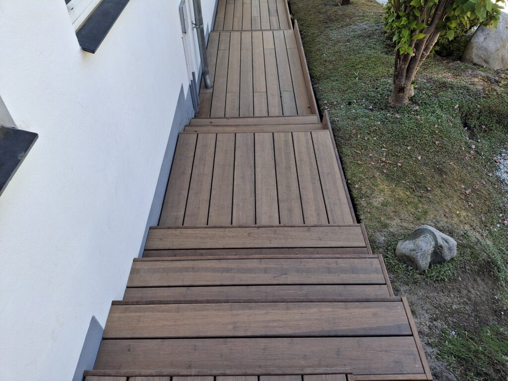 Bambusdanmark - trappe set oppefra