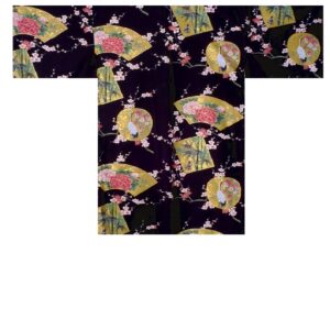 "Beautifull crane" Hanten jakke sort - 90 cm