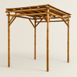 Bambus pavillon/pergola lys 1,7x1,7mtr