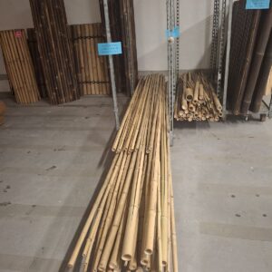 4 mtr Bambus stokke i outlet - ass. størrelser
