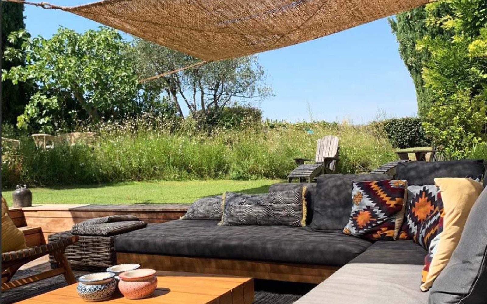 Bambusdanmark model 2 solskærm x forstærket overdækning