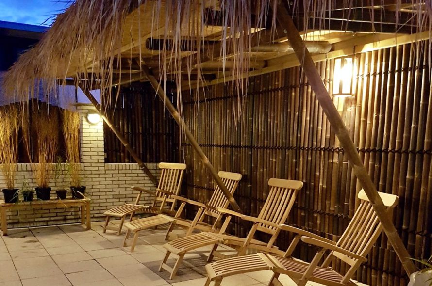 bambusvæg havle sort væg